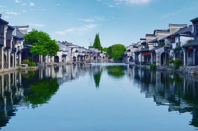 浙江湖州南潯古鎮(zhèn)的夜色美景